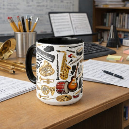Band Collage Mugg