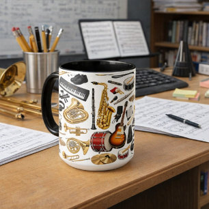 Band Collage Mugg