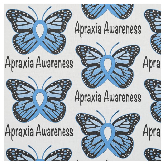 Band för Apraxiafjärilsmedvetenhet Tyg (Provkarta)