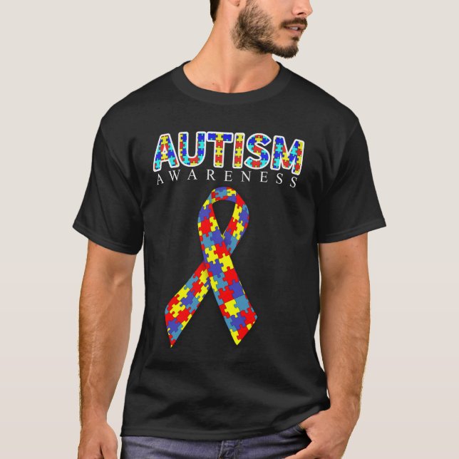 Band för Autismmedvetenhetpussel T Shirt (Framsida)