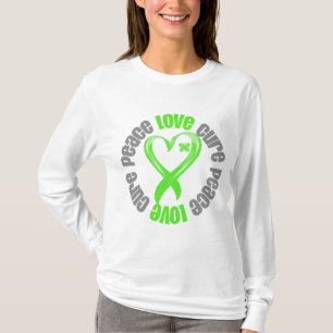 Band för bot för kärlek för Non-Hodgkins T-shirt