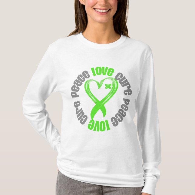 Band för bot för kärlek för Non-Hodgkins T-shirt (Framsida)