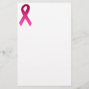 Band för bröstcancermedvetenhetrosor brevpapper
