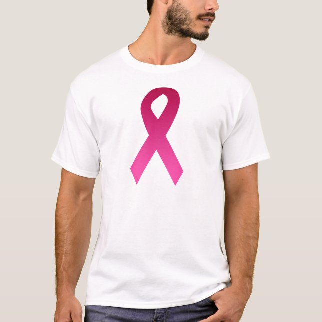 Band för bröstcancermedvetenhetrosor tee (Framsida)