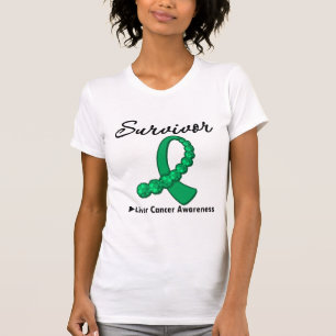 Band för Gemstone för levercanceröverlevande T Shirt