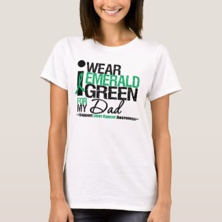 Band för grönt för levercancersmaragd för min t shirt