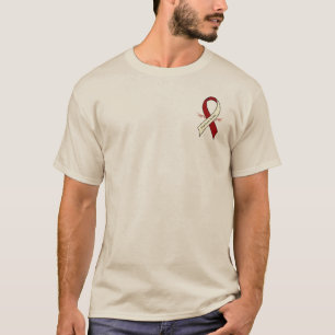 Band för halscancermedvetenhet med vingar t shirt