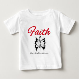 Band för lungcancertrofjäril t shirt