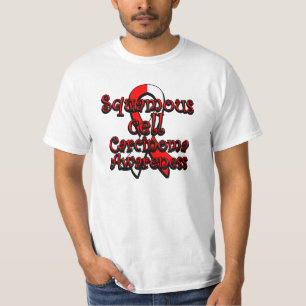 Band för medvetenhet för Carcinoma för Squamous T-shirt