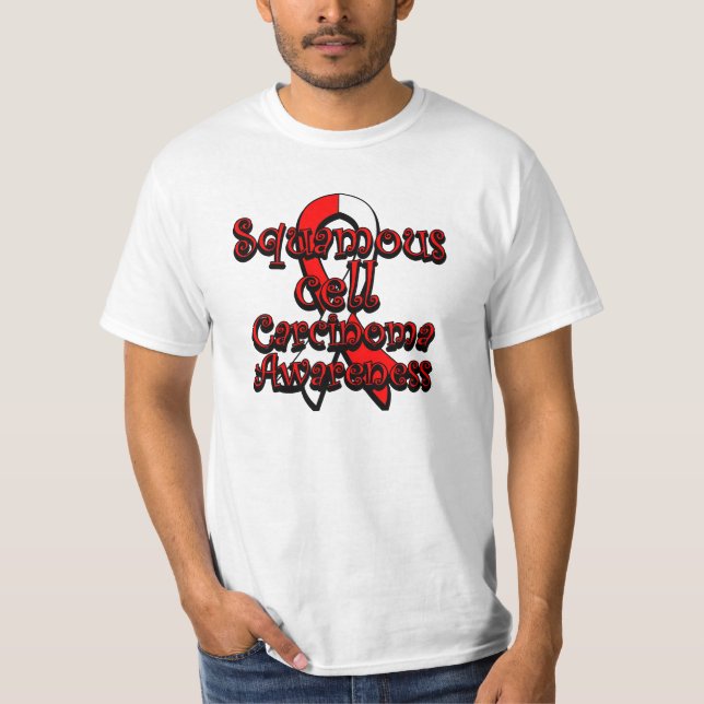 Band för medvetenhet för Carcinoma för Squamous T-shirt (Framsida)