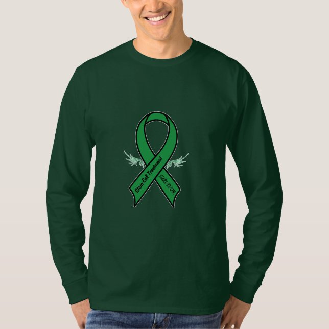 Band för medvetenhet för överlevande för Stemcell T Shirt (Framsida)
