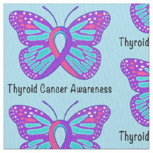 Band för medvetenhet för Thyroidcancerfjäril