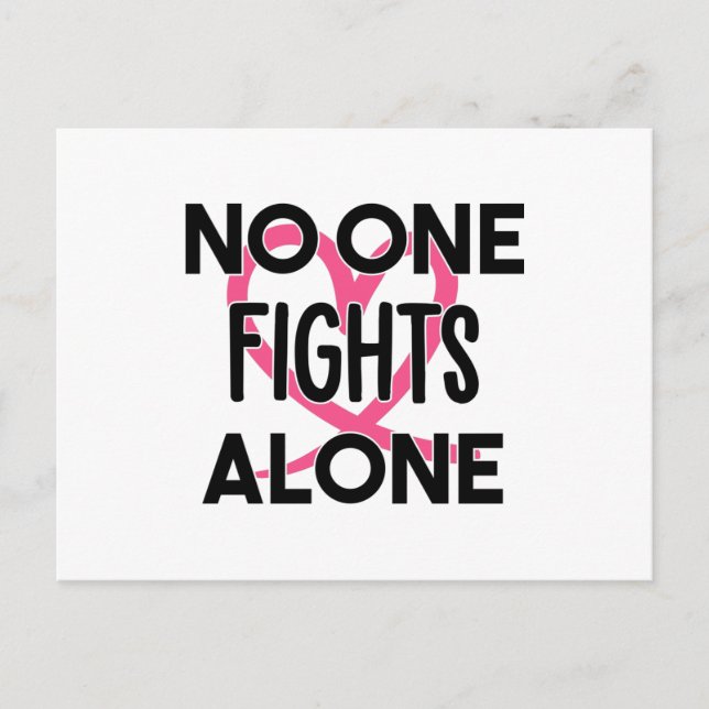 Band för ökad medvetenhet om bröstcancer vykort (Framsida)