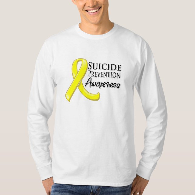 Band för självmordförhindrandemedvetenhet t shirt (Framsida)
