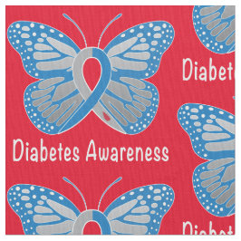 Band för sockersjukafjärilsmedvetenhet tyg