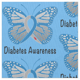 Band för sockersjukafjärilsmedvetenhet tyg