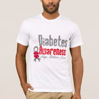 Band för sockersjukamedvetenhetblomma t shirt
