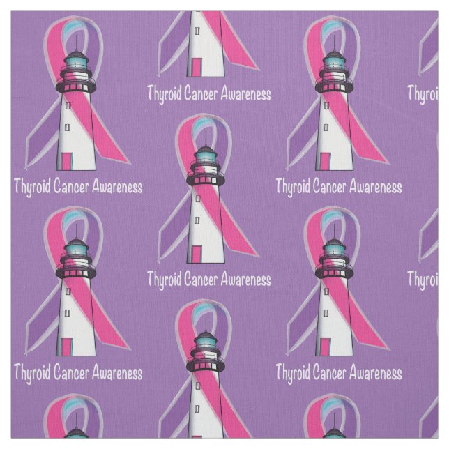 Band för Thyroidcancermedvetenhet Tyg (Provkarta)