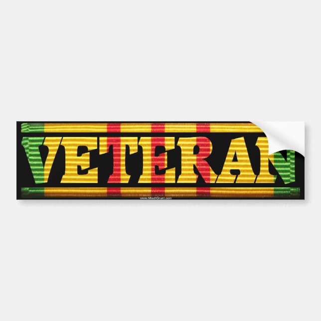 Band för Vietnam veteran VSM Bildekal (Framsidan)