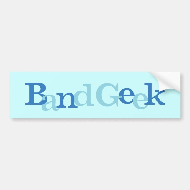 Band Geek Bildekal (Framsidan)