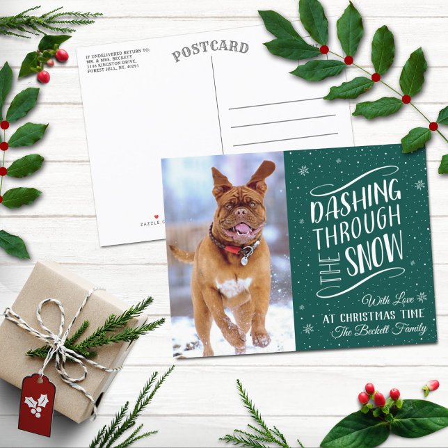 Band genom Snö | Helgdag Photo Helg Vykort (Skapare uppladdad)