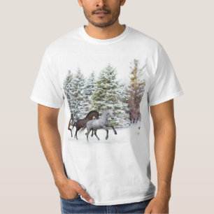 Band genom Snö - Löpande hästar T Shirt