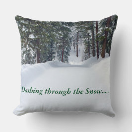Band genom Snö Pillow Kudde