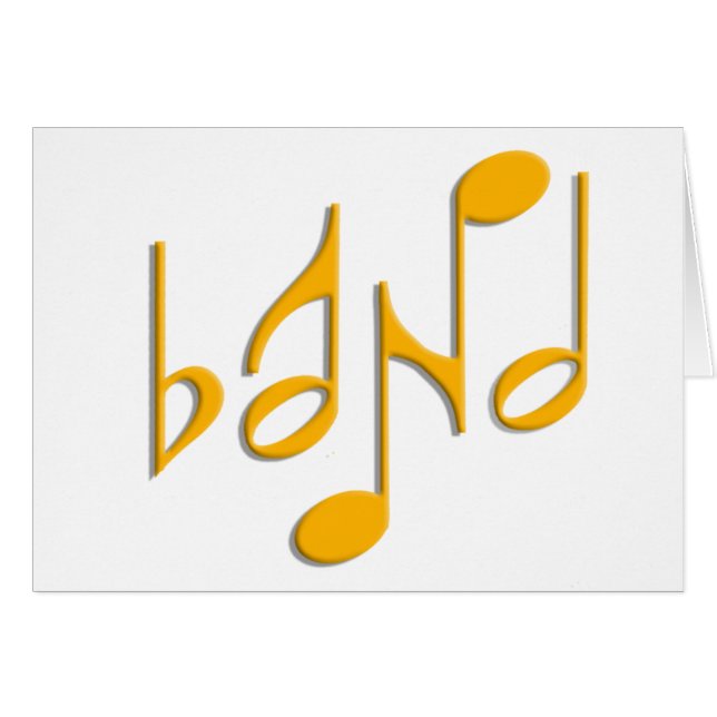 band hälsningskort (Framsidan Horizontal)