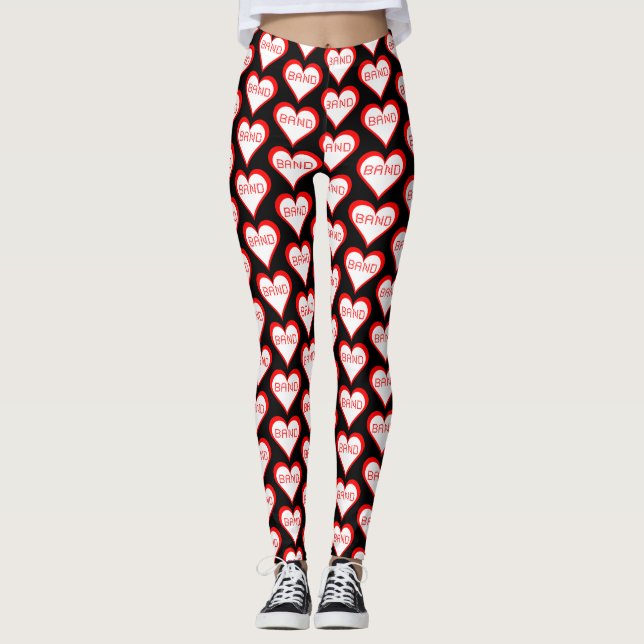 Band Hearts Leggings (Framsida)