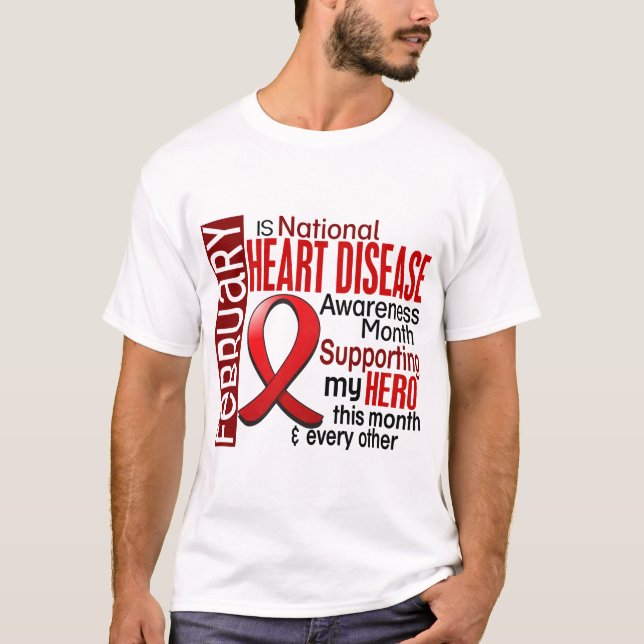 Band I2.1 för hjärtsjukdommedvetenhetmånad T-shirt (Framsida)