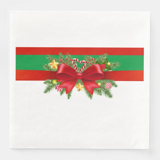 Band i ett rött fack pappersservett (Framsida)