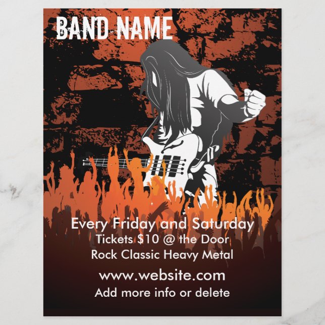 Band-konsert Music Flyer (Framsidan)