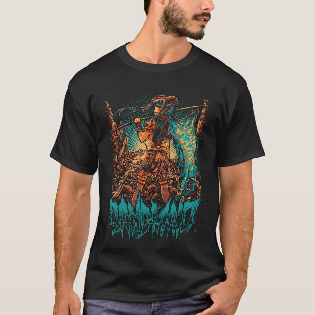 Band Maid Grön T Shirt (Framsida)