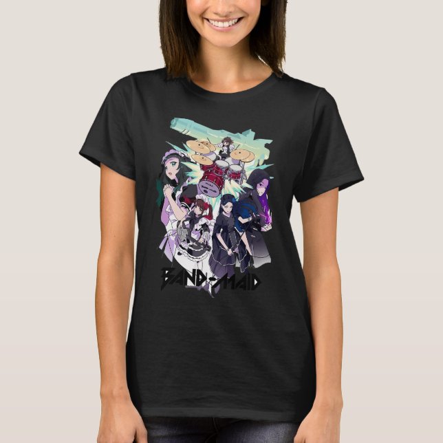Band Maid Trendande T Shirt (Framsida)