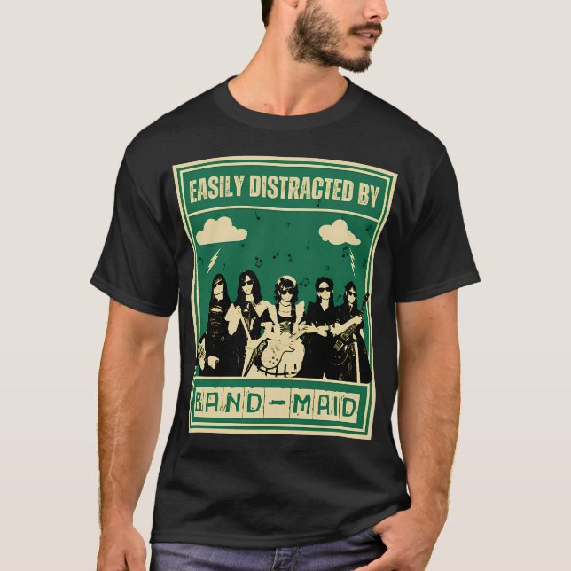 Band Maids - Lätt Distraherad Av T Shirt (Framsida)