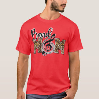 Band mamma leopardtryck Stolt bandmamma vintage T Shirt