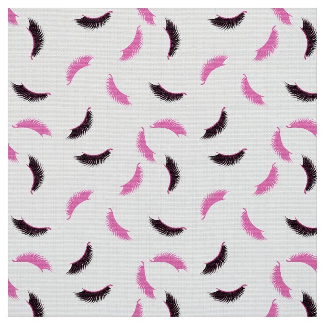 Band med rosa glitter mönster tyg (Provkarta)