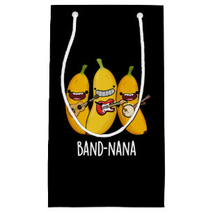 Band-nana Funny Fruit Banana Pun Mörk BG