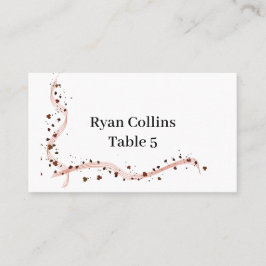 Band- och blomställningskort hand plockade placeringskort