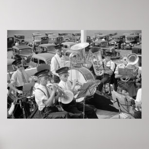 Band och Classic Cars, 1930s Poster