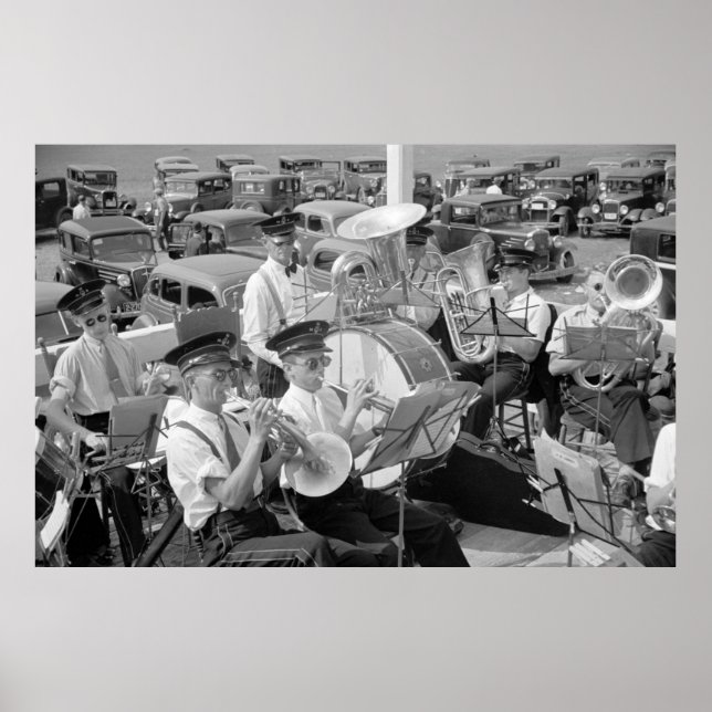 Band och Classic Cars, 1930s Poster (Framsidan)