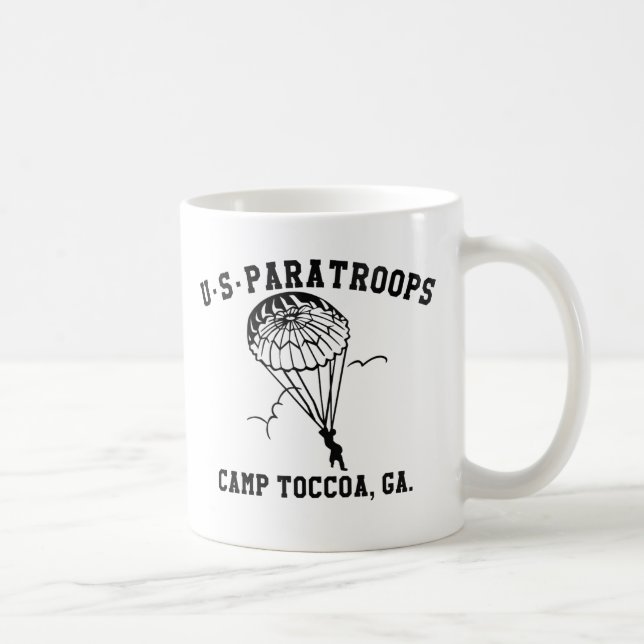 Band of Brothers Currahee US Paratrooper Toccoa Kaffemugg (Höger)