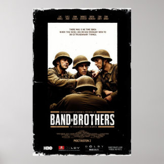 Band of Brothers-filmaffisch med soldater r Poster