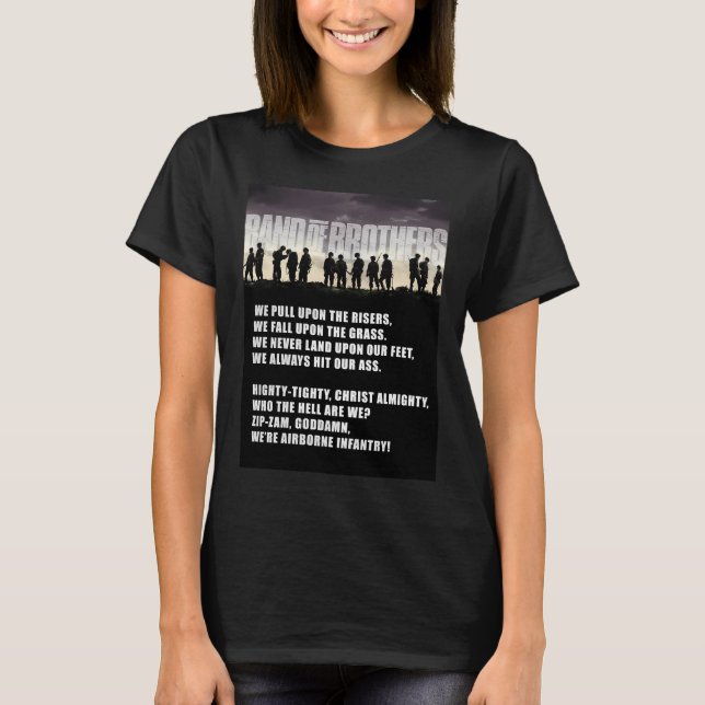 Band of Brothers - Luftburna infanteriet T Shirt (Framsida)
