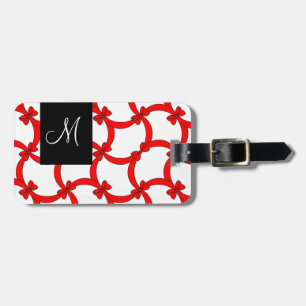 BAND & PILBÅGAR FÖR CHIC LUGGAGE/GIFT TAG_01 RÖTT BAGAGEBRICKA