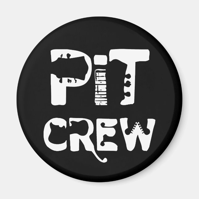 Band Pit Crew Musical Text Magnet (Framsidan)