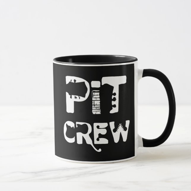 Band Pit Crew Musical Text Mugg (Höger)