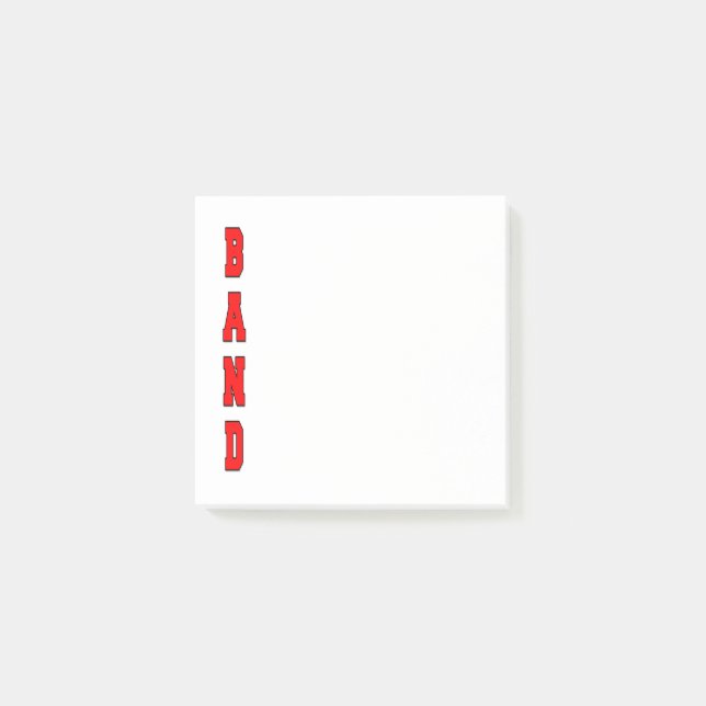 Band Post-it Block (Framsida)