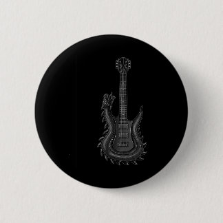 Band Rock and roll Guitar För manar band Tee 6 Knapp