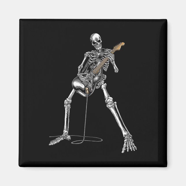 Band Rock and roll Guitar För manar Band Tee Magnet (Framsidan)